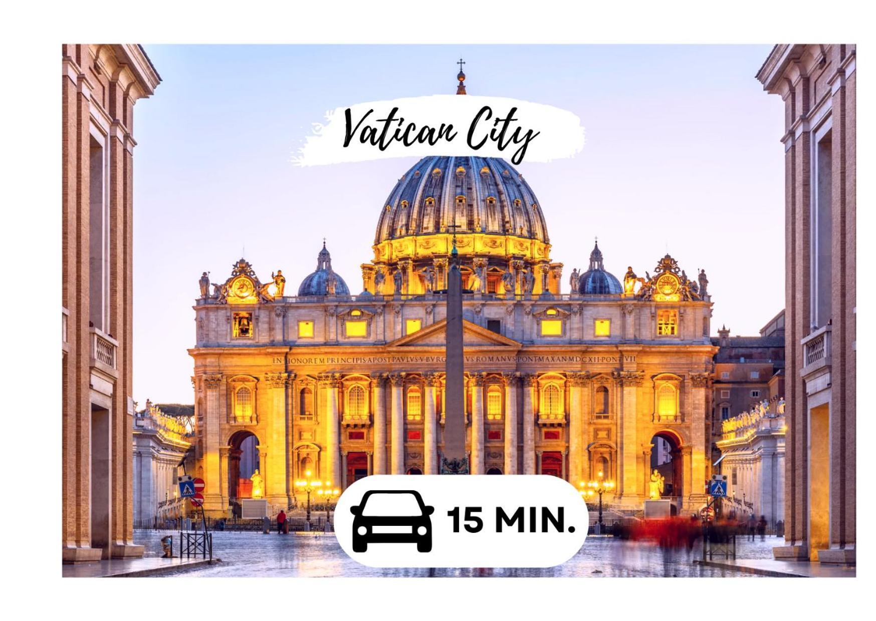 15 Min From The Vatican Wi-Fi And Garden Ngoại thất bức ảnh
